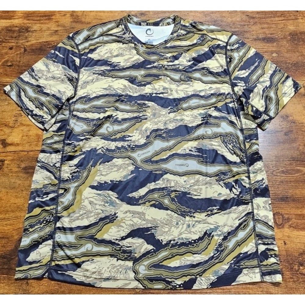 Origin USA Compression Top Men's XL Raptor Camo Short Tactical Athletic Shirt